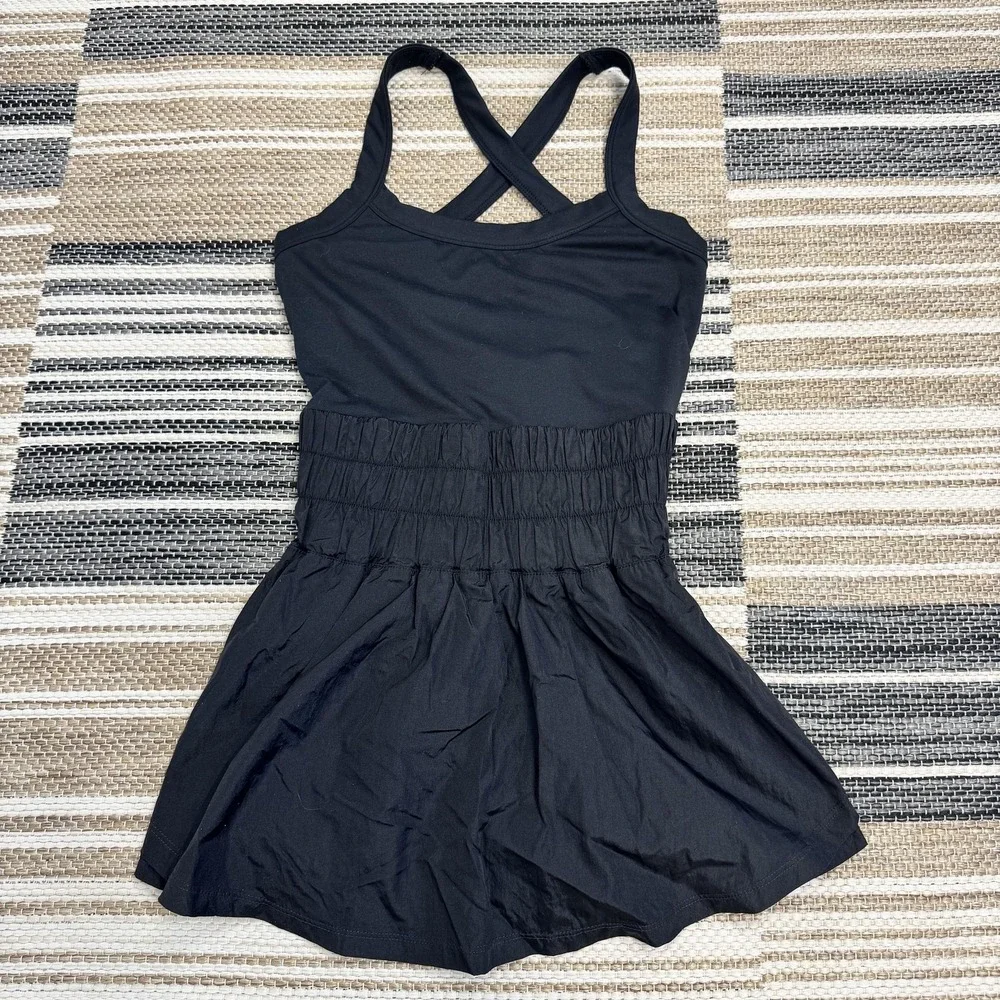 Free‎ People FP Movement The Way Home Skortsie Women's Small Black Activewear
